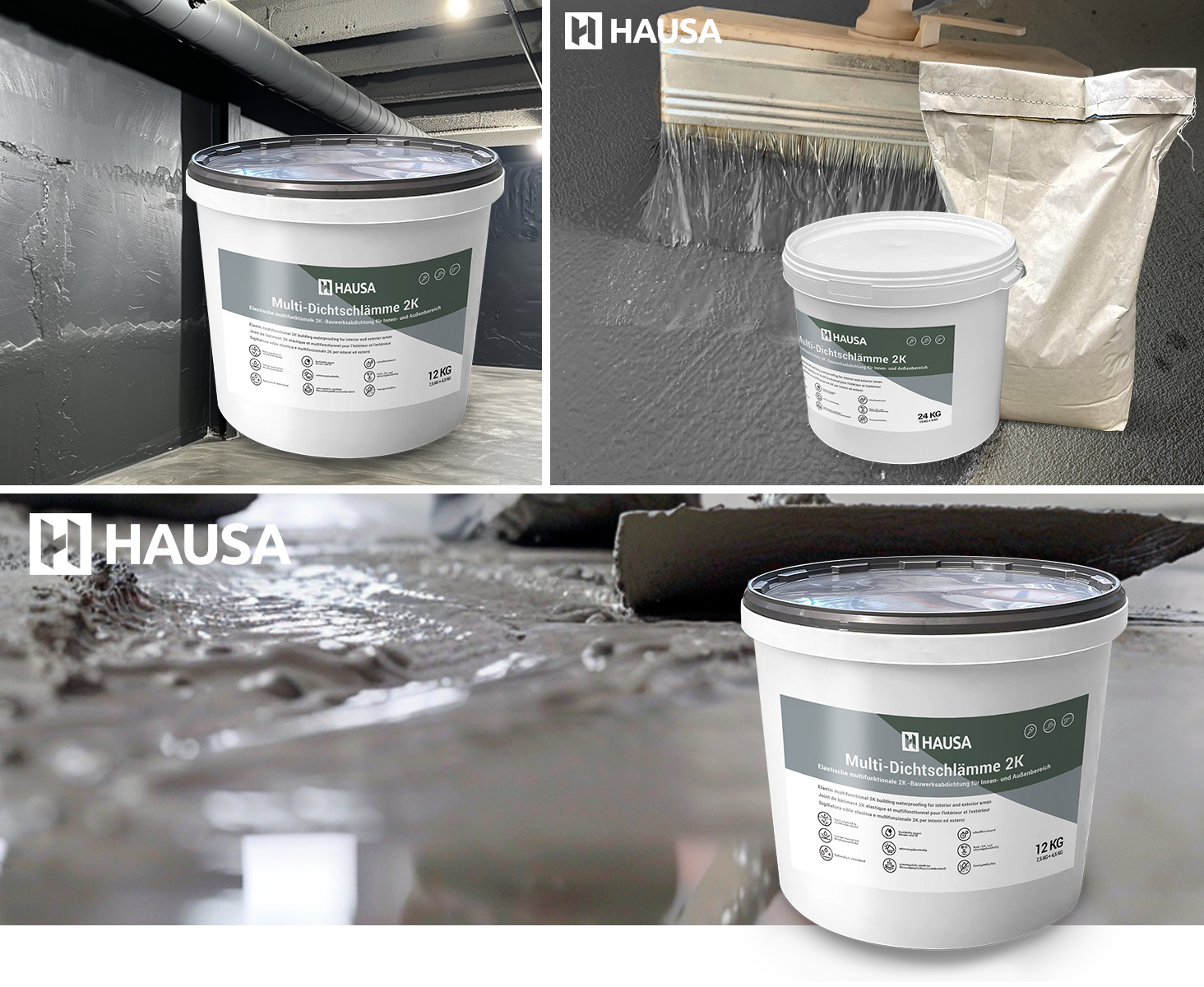 Multi-Dichtschlämme 2K - elastische multifunktionale 12kg 24kg