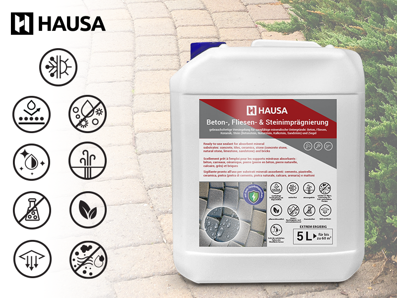 Hausa Beton-, Fliesen- & Steinimprägnierung 1L 5L 10L 20L